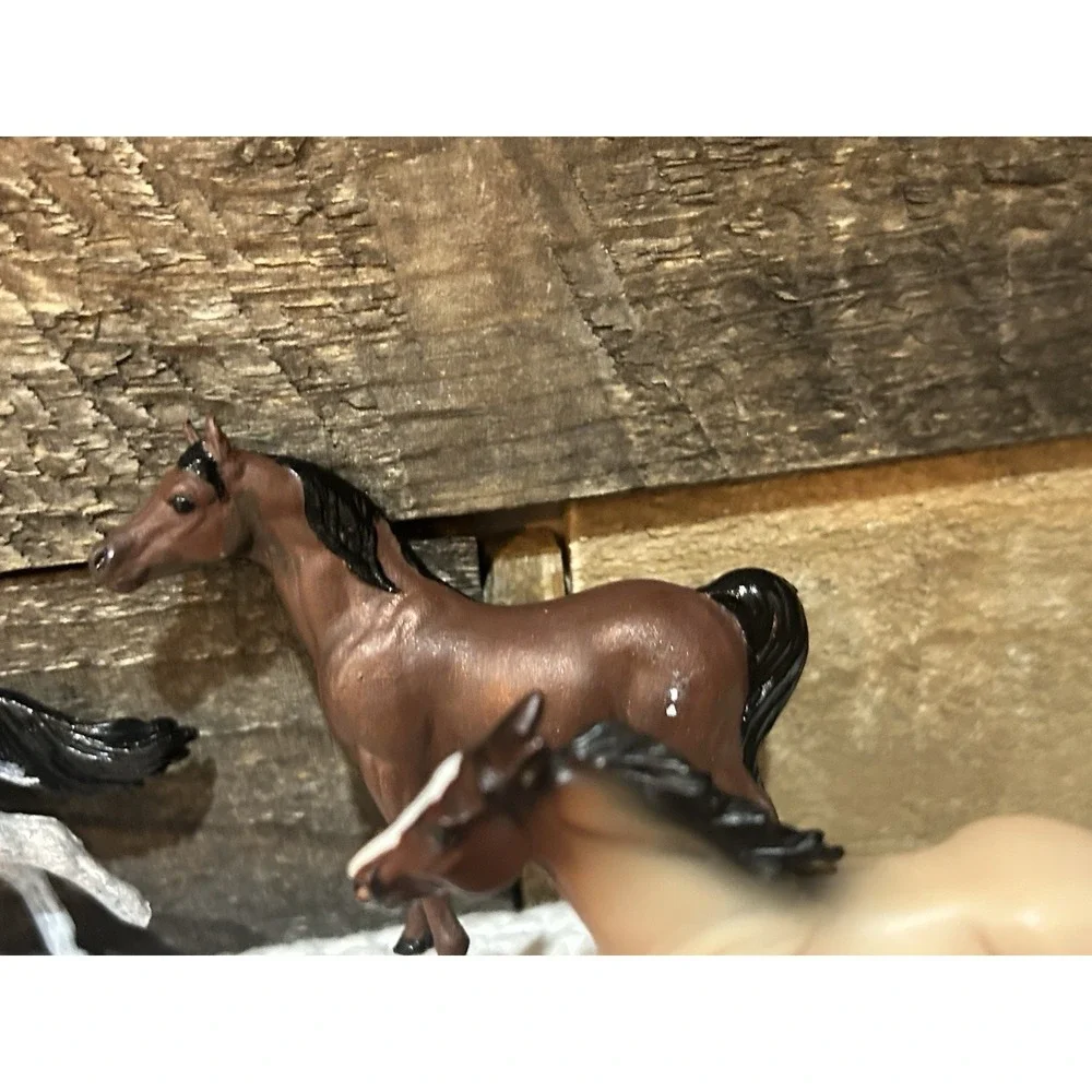 Vtg 5 Breyer Reeves Mini Small Horse Figurines 1970's Vintage Plastic 3